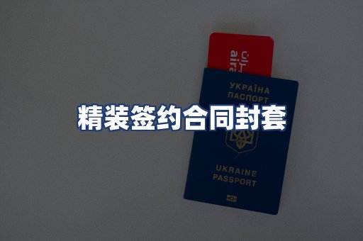 精装签约合同封套